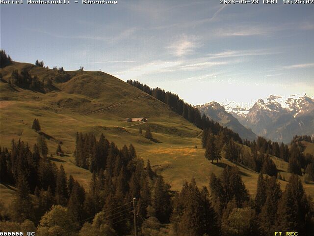 Archiv Foto Webcam Bärenfang, Hochstuckli Sattel