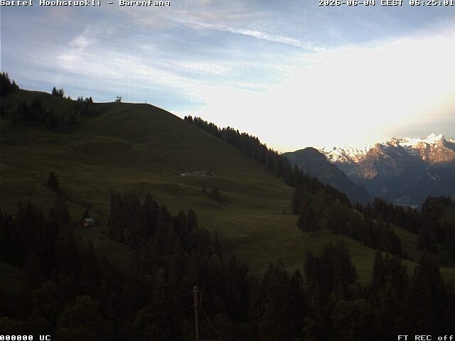 Archiv Foto Webcam Bärenfang, Hochstuckli Sattel