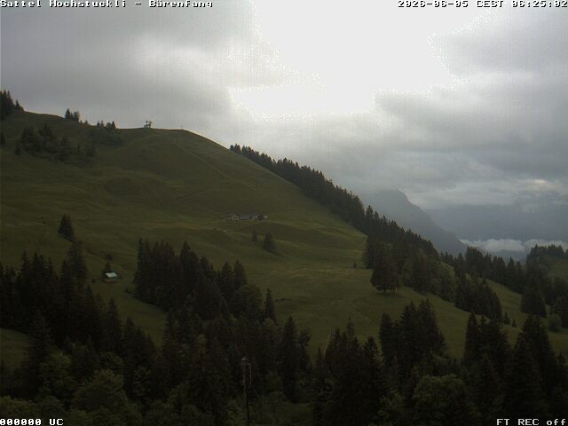 Archiv Foto Webcam Bärenfang, Hochstuckli Sattel