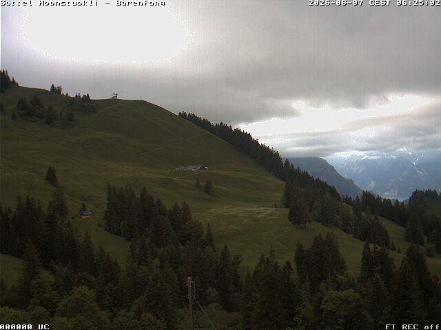 Archiv Foto Webcam Bärenfang, Hochstuckli Sattel