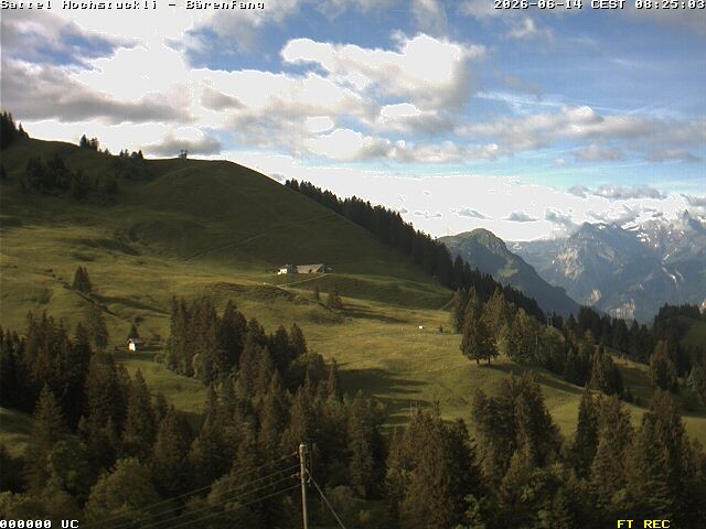 Archived image Webcam mountain restaurant Bärenfang, Hochstuckli Sattel