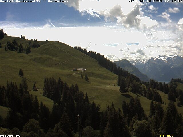 Archived image Webcam mountain restaurant Bärenfang, Hochstuckli Sattel