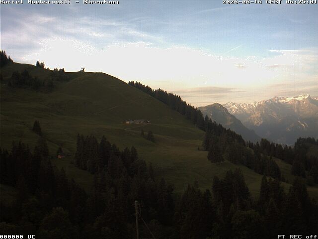 Archiv Foto Webcam Bärenfang, Hochstuckli Sattel