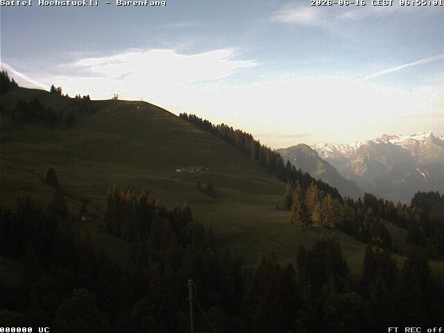 Archiv Foto Webcam Bärenfang, Hochstuckli Sattel