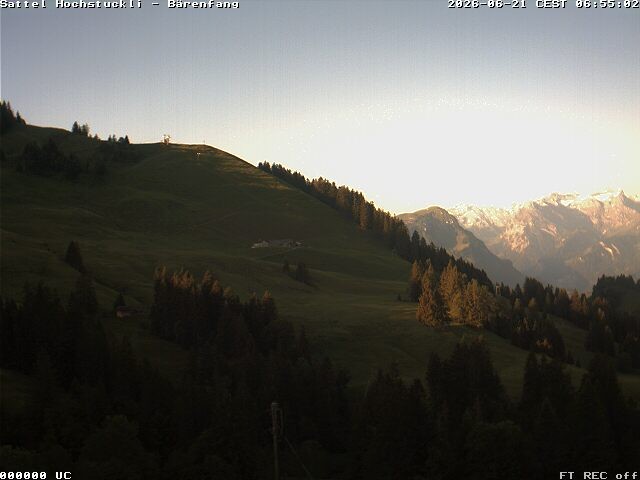 Archiv Foto Webcam Bärenfang, Hochstuckli Sattel