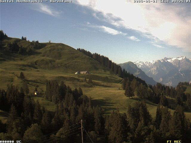 Archiv Foto Webcam Bärenfang, Hochstuckli Sattel
