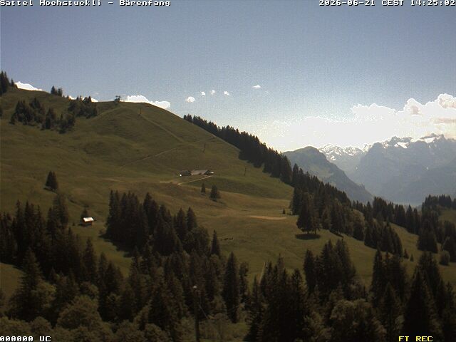 Archiv Foto Webcam Bärenfang, Hochstuckli Sattel