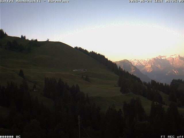 Archiv Foto Webcam Bärenfang, Hochstuckli Sattel