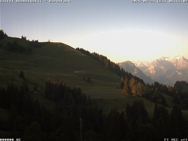 Archiv Foto Webcam Bärenfang, Hochstuckli Sattel
