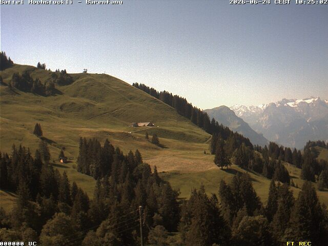 Archiv Foto Webcam Bärenfang, Hochstuckli Sattel