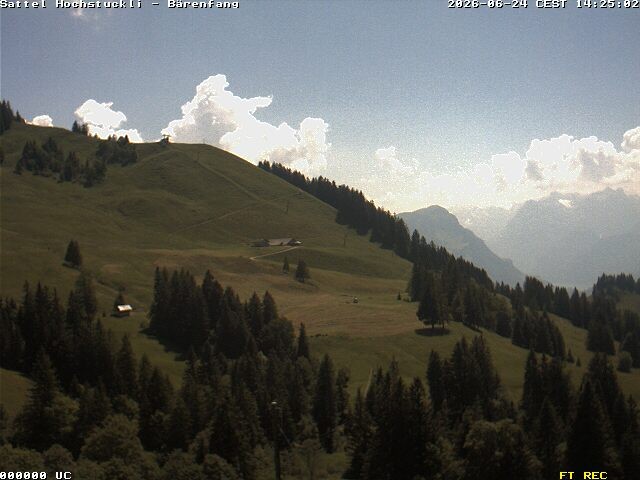 Archiv Foto Webcam Bärenfang, Hochstuckli Sattel