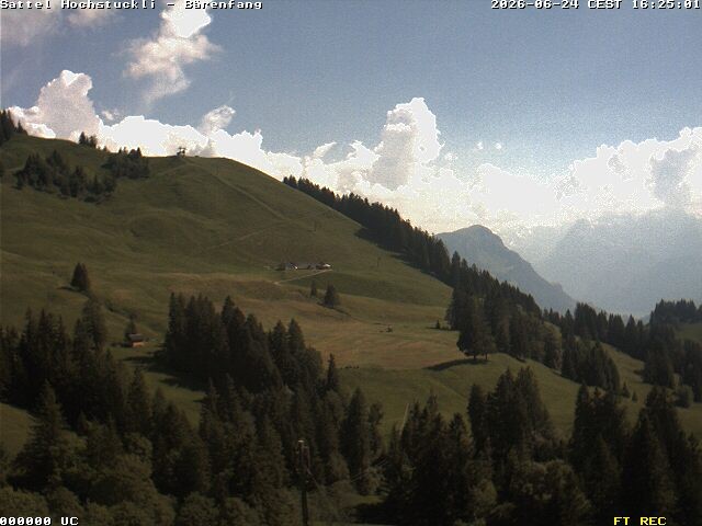 Archiv Foto Webcam Bärenfang, Hochstuckli Sattel