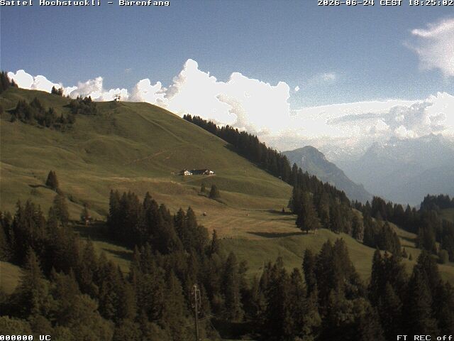 Archiv Foto Webcam Bärenfang, Hochstuckli Sattel