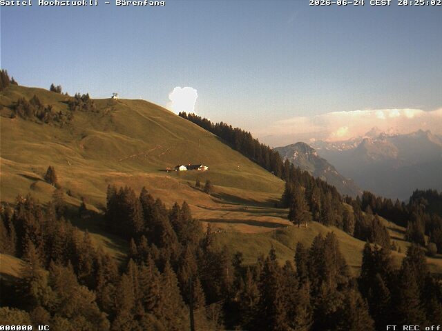 Archiv Foto Webcam Bärenfang, Hochstuckli Sattel