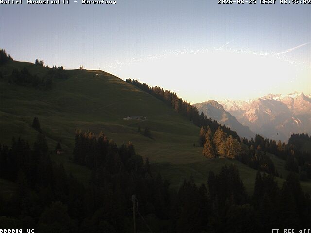 Archiv Foto Webcam Bärenfang, Hochstuckli Sattel