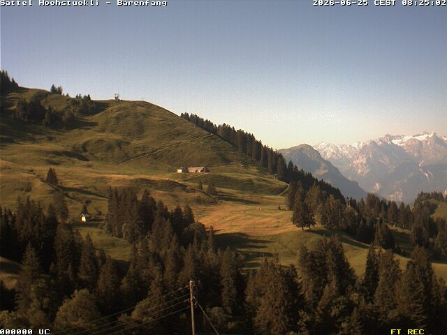 Archiv Foto Webcam Bärenfang, Hochstuckli Sattel