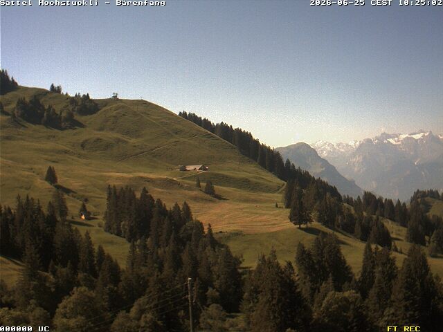 Archiv Foto Webcam Bärenfang, Hochstuckli Sattel