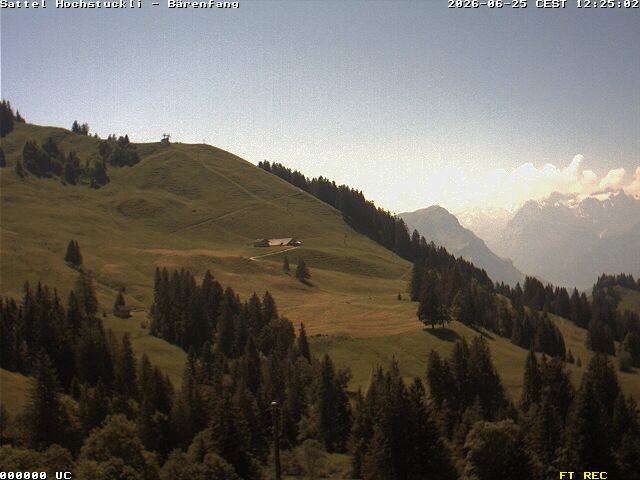 Archiv Foto Webcam Bärenfang, Hochstuckli Sattel