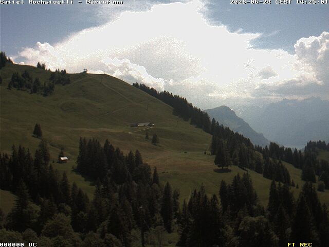Archived image Webcam mountain restaurant Bärenfang, Hochstuckli Sattel