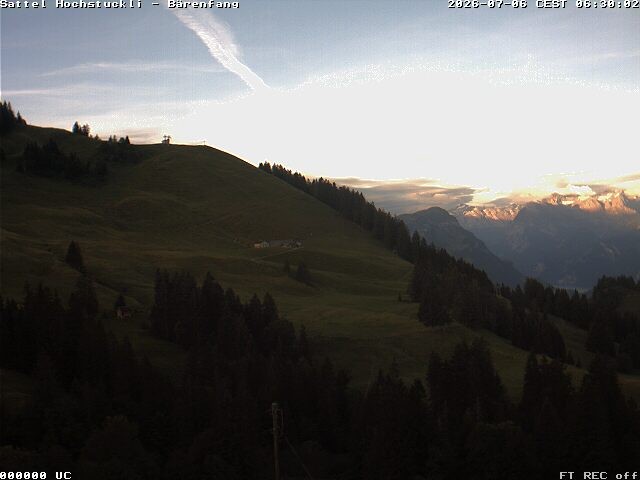 Archiv Foto Webcam Bärenfang, Hochstuckli Sattel
