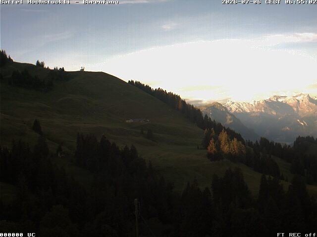 Archiv Foto Webcam Bärenfang, Hochstuckli Sattel