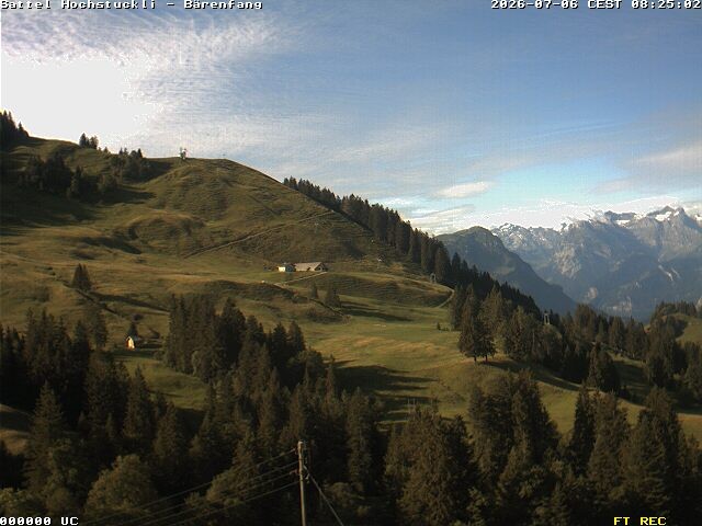 Archiv Foto Webcam Bärenfang, Hochstuckli Sattel