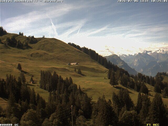 Archiv Foto Webcam Bärenfang, Hochstuckli Sattel