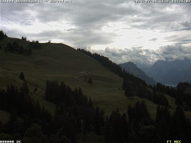 Archiv Foto Webcam Bärenfang, Hochstuckli Sattel
