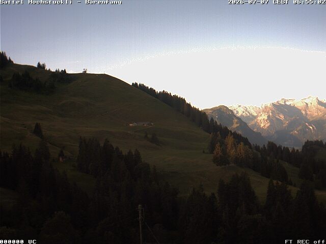 Archiv Foto Webcam Bärenfang, Hochstuckli Sattel