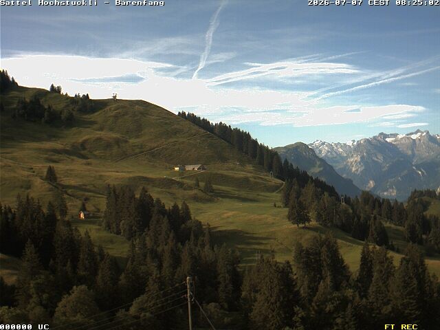 Archiv Foto Webcam Bärenfang, Hochstuckli Sattel