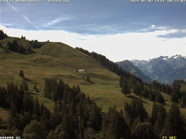 Archiv Foto Webcam Bärenfang, Hochstuckli Sattel