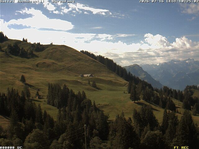 Archiv Foto Webcam Bärenfang, Hochstuckli Sattel