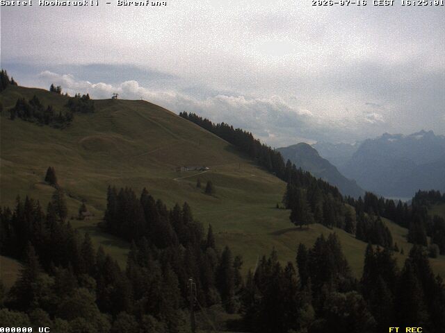 Archiv Foto Webcam Bärenfang, Hochstuckli Sattel