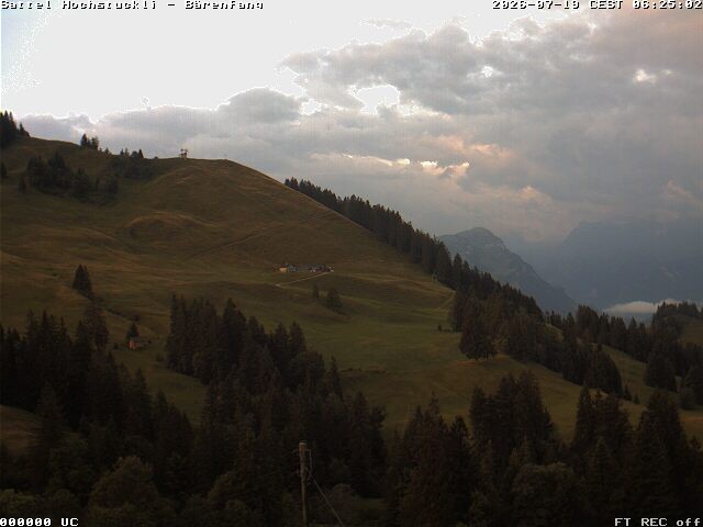 Archiv Foto Webcam Bärenfang, Hochstuckli Sattel