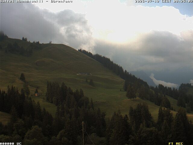 Archiv Foto Webcam Bärenfang, Hochstuckli Sattel