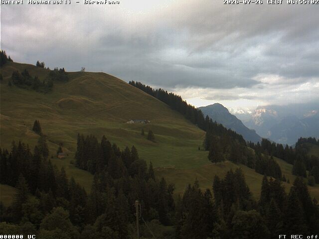 Archived image Webcam mountain restaurant Bärenfang, Hochstuckli Sattel