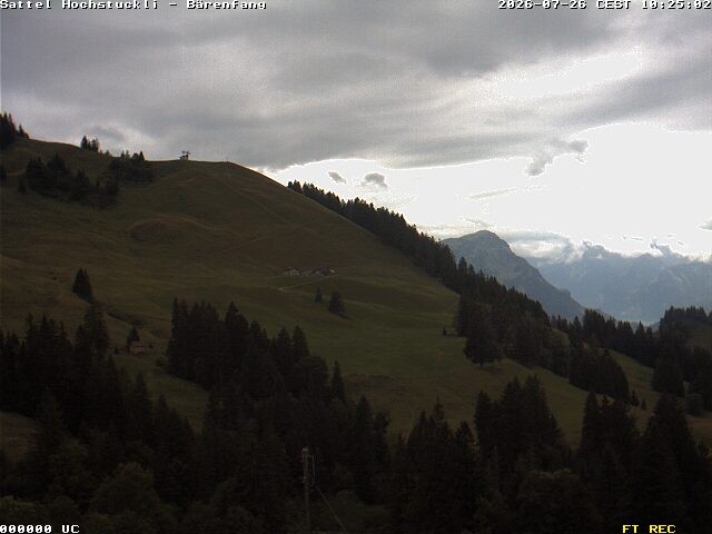 Archived image Webcam mountain restaurant Bärenfang, Hochstuckli Sattel
