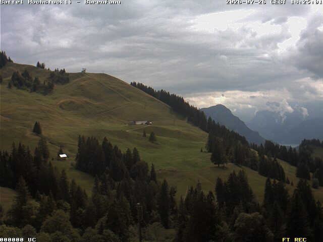 Archived image Webcam mountain restaurant Bärenfang, Hochstuckli Sattel