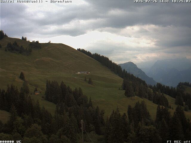 Archived image Webcam mountain restaurant Bärenfang, Hochstuckli Sattel