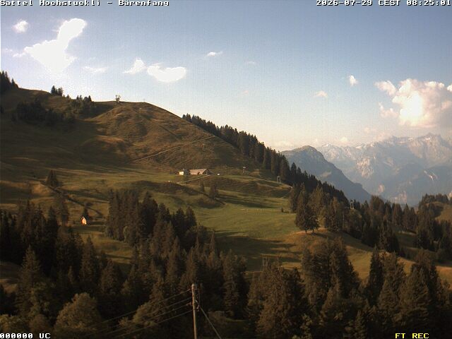 Archiv Foto Webcam Bärenfang, Hochstuckli Sattel