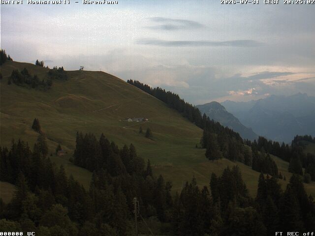 Archiv Foto Webcam Bärenfang, Hochstuckli Sattel