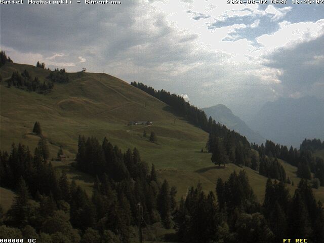 Archived image Webcam mountain restaurant Bärenfang, Hochstuckli Sattel