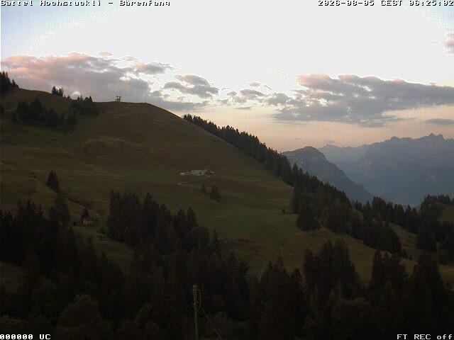 Archiv Foto Webcam Bärenfang, Hochstuckli Sattel