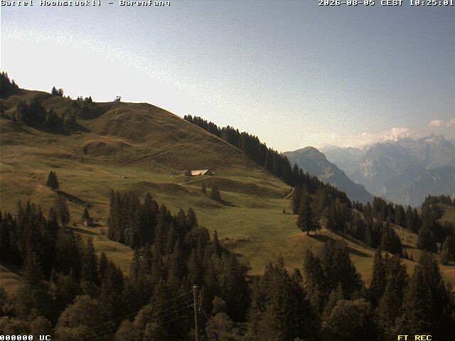 Archiv Foto Webcam Bärenfang, Hochstuckli Sattel