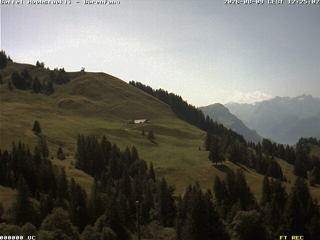 Archived image Webcam mountain restaurant Bärenfang, Hochstuckli Sattel