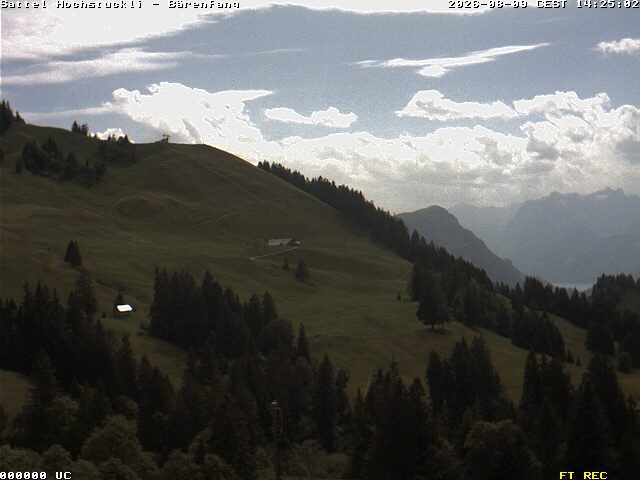 Archived image Webcam mountain restaurant Bärenfang, Hochstuckli Sattel