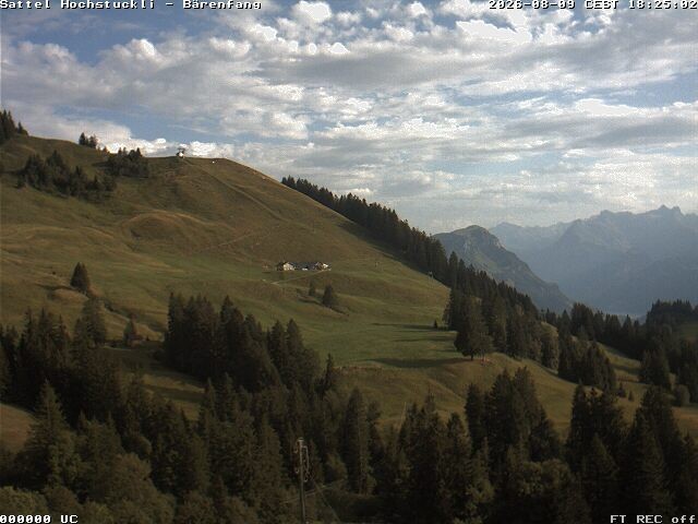Archived image Webcam mountain restaurant Bärenfang, Hochstuckli Sattel