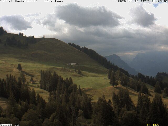 Archiv Foto Webcam Bärenfang, Hochstuckli Sattel