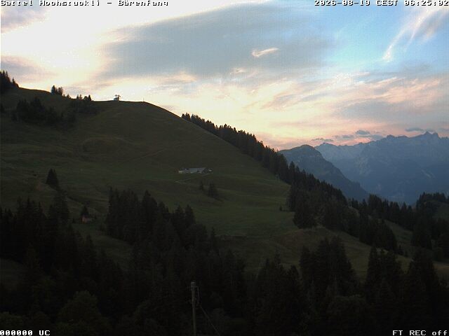 Archiv Foto Webcam Bärenfang, Hochstuckli Sattel