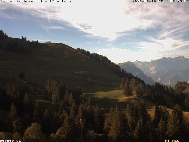 Archiv Foto Webcam Bärenfang, Hochstuckli Sattel